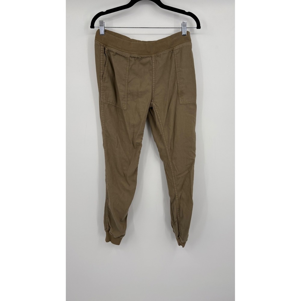 Faherty Brand Arlie Day Jogger Pants Olive Brown Ribbed Waistband Size M